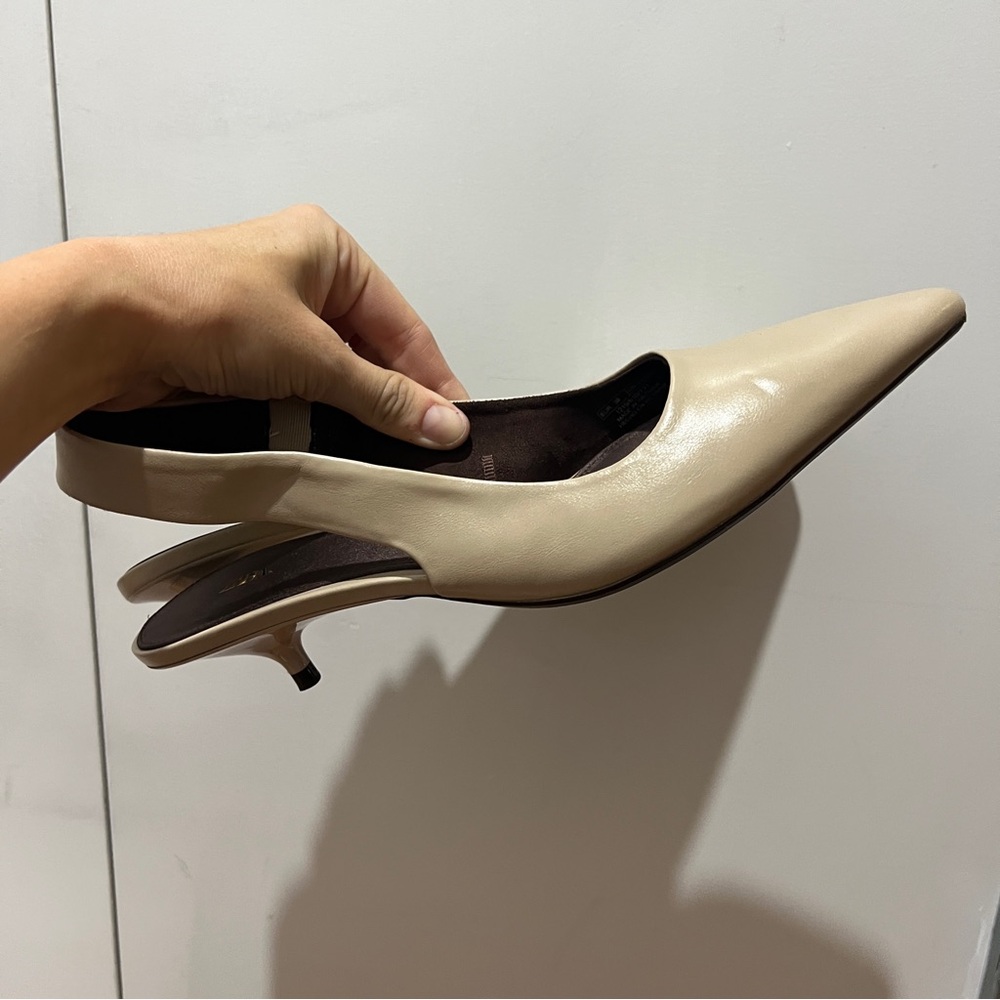 Zara nude slingback kitten heel - Picture 2 of 12